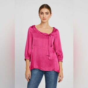 Moschino cheap and chic Silk Fuchsia blouse Made in Italy